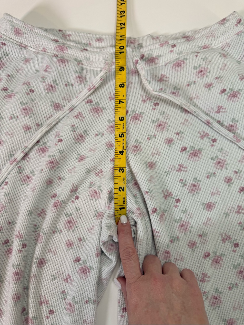 Gilly Hicks | Floral Pajama Set Waffle Knit Lounge Sleepwear 2 Pc | Medium - Picture 14 of 16